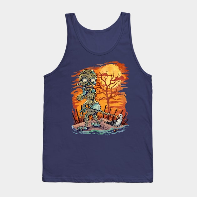 Mummy at the Beach Tank Top by FlylandDesigns
